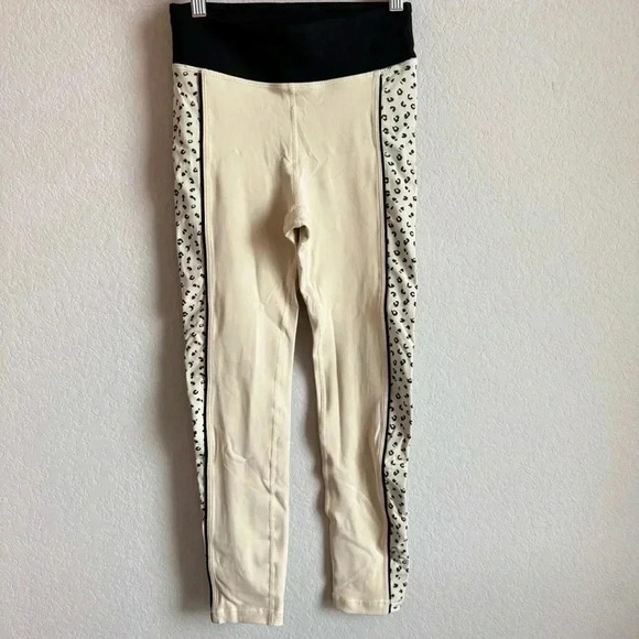 Vimmia Women's Meow Side Print Piped Half & Half Midrise Leggings Size S - Picture 5 of 14